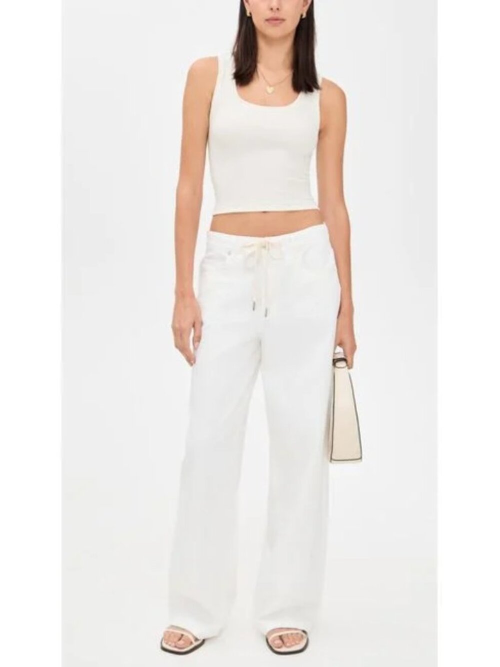 BLANKNYC Wide Leg High Rise Public Life Drawstring Jeans/Pants Size 27 NWT $128